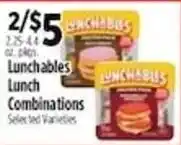 Pioneer Supermarkets Lunchables Lunch Combinations offer