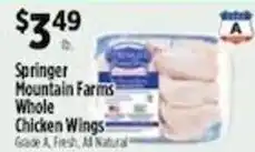 Pioneer Supermarkets Springer Mountain Farms Whole Chicken Wings offer