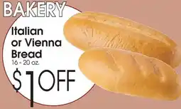 Family Fare Italian or Vienna Bread offer