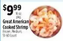 Pioneer Supermarkets Great American Cooked Shrimp offer