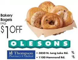 Family Fare Bakery Bagels offer