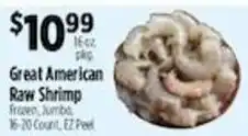 Pioneer Supermarkets Great American Raw Shrimp offer
