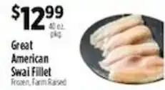 Pioneer Supermarkets Great American Swai Fillet offer