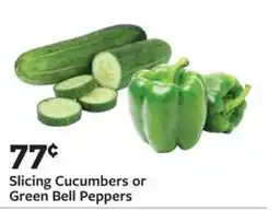 Fareway Slicing Cucumbers or Green Bell Peppers offer