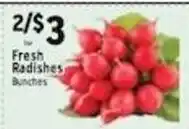 Associated Fresh Radishes Bunches offer