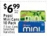 Associated Pepsi Mini Cans offer