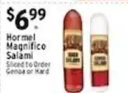 Associated Hormel magnifico salami offer
