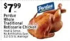 Associated Perdue whole traditional rotisserie chicken offer