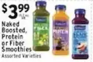 Associated Naked Boosted Protein or Fiber Smoothies offer