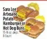 Pioneer Supermarkets Sara Lee Artesano Potato Hamburger or Hot Dog Buns offer