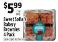 Pioneer Supermarkets Sweet Sofia's Bakery Brownies offer