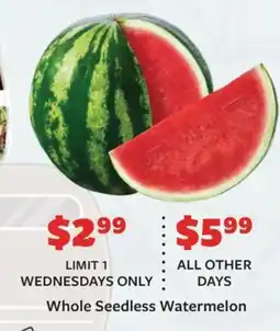 Fareway Whole Seedless Watermelon offer