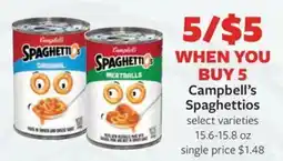 Fareway Campbell's Spaghettios offer