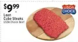 Associated Usda Choice Beef Lean Cube Steaks offer