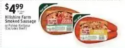 Associated Hillshire Farm Smoked Sausage or Polska Kielbasa offer
