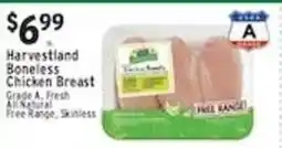 Associated Harvestland boneless chicken breast offer