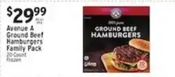 Associated Avenue A Ground Beef Hamburgers offer