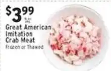 Associated Great American Imitation Crab Meat offer