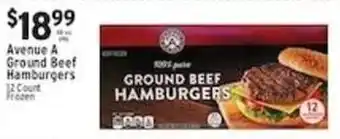 Associated Avenue A Ground Beef Hamburgers offer