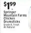 Associated Springer mountain farms chicken drumsticks offer