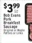 Associated Bob Evans Pork Breakfast Sausage offer