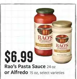Fareway Rao's Pasta Sauce or Alfredo offer