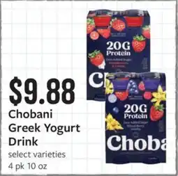 Fareway Chobani Greek Yogurt Drink offer