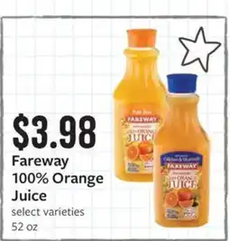 Fareway Fareway 100% Orange Juice offer