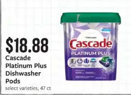 Fareway Cascade Platinum Plus Dishwasher Pods offer
