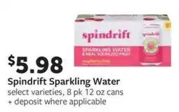 Fareway Spindrift Sparkling Water offer