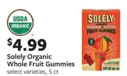 Fareway Solely Organic Whole Fruit Gummies offer