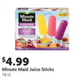 Fareway Minute Maid Juice Sticks offer