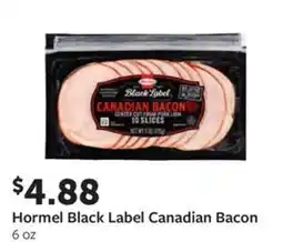 Fareway Hormel black label canadian bacon offer