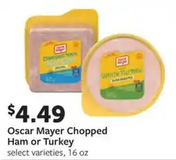 Fareway Oscar Mayer Chopped Ham or Turkey offer