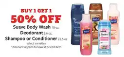Fareway Suave body wash deodorant shampoo or conditioner offer