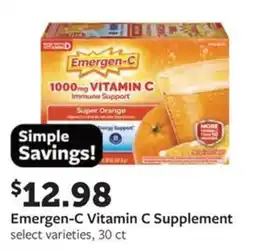 Fareway Emergen-C Vitamin C Supplement offer