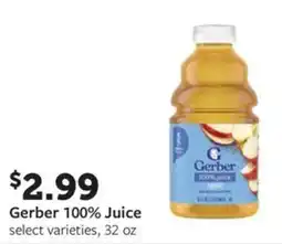 Fareway Gerber 100% Juice offer