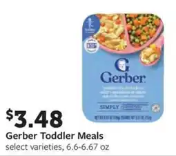 Fareway Gerber toddler meals offer