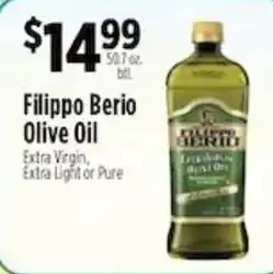 Pioneer Supermarkets Filippo Berio Olive Oil offer