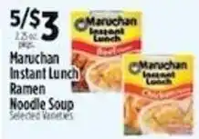 Pioneer Supermarkets Maruchan Instant Lunch Ramen Noodle Soup offer