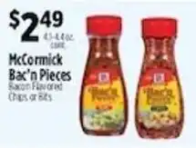 Pioneer Supermarkets McCormick Bac'n Pieces offer