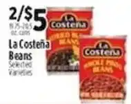 Pioneer Supermarkets La Costeña Beans offer