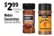 Pioneer Supermarkets Weber Seasonings Selected Varieties offer