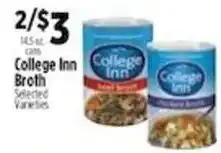 Pioneer Supermarkets College Inn Broth offer