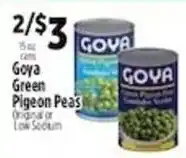 Pioneer Supermarkets Goya Green Pigeon Peas offer