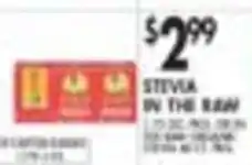 Pioneer Supermarkets Stevia in the Raw offer