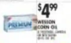Pioneer Supermarkets Wesson corn oil offer