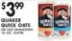 Pioneer Supermarkets Quaker quick oats offer