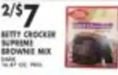 Pioneer Supermarkets Betty Crocker supreme brownie mix dark offer
