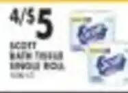 Pioneer Supermarkets Scott bath tissue various rolls offer